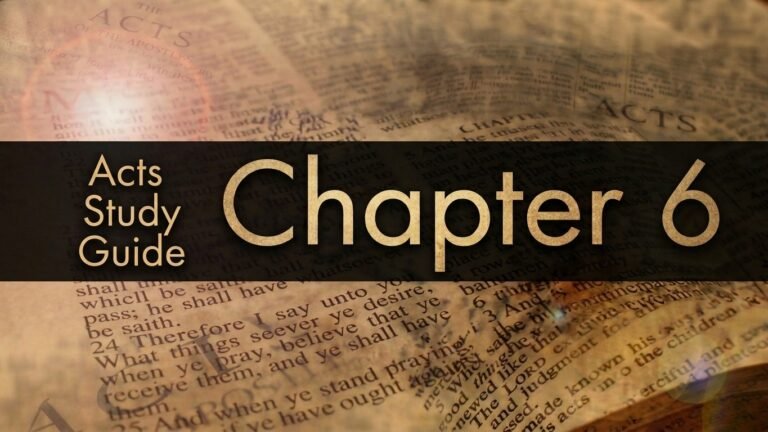 Acts Chapter 6 Reading Plan